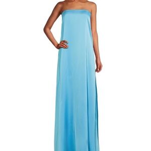 ANTONIO MELANI Strapless Light Blue Dress
